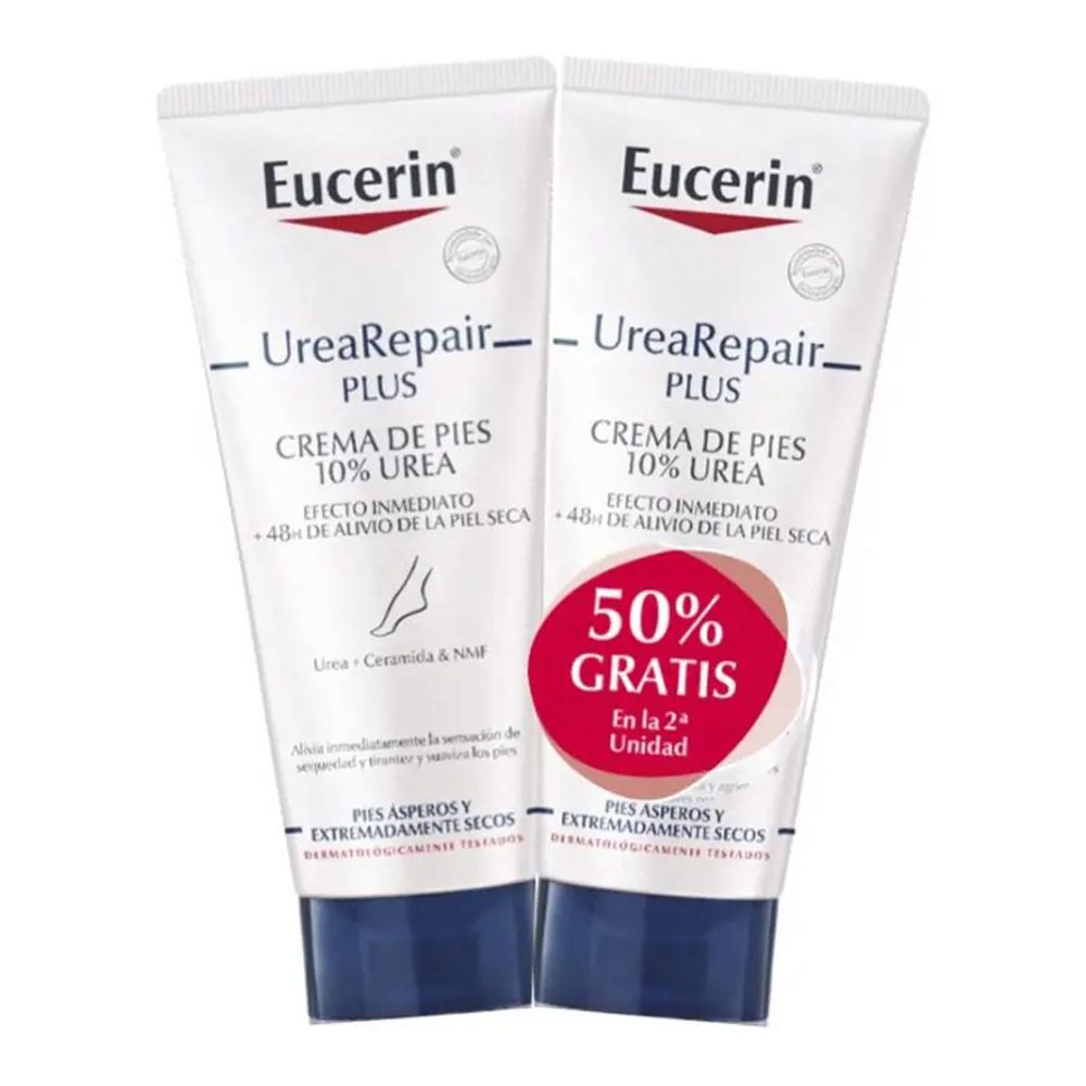 Crème pour les pieds 'UreaRepair Plus 10% Urea' - 2 Pièces