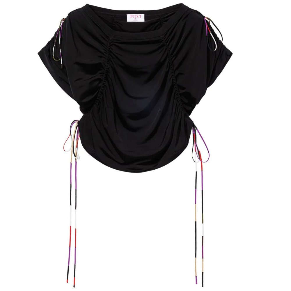 Women's 'Contrasting-Trim' Crop Top