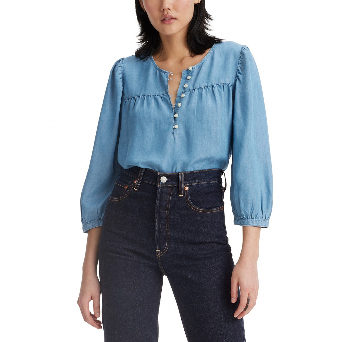 Women's 'Halsey' 3/4 Sleeve Blouse