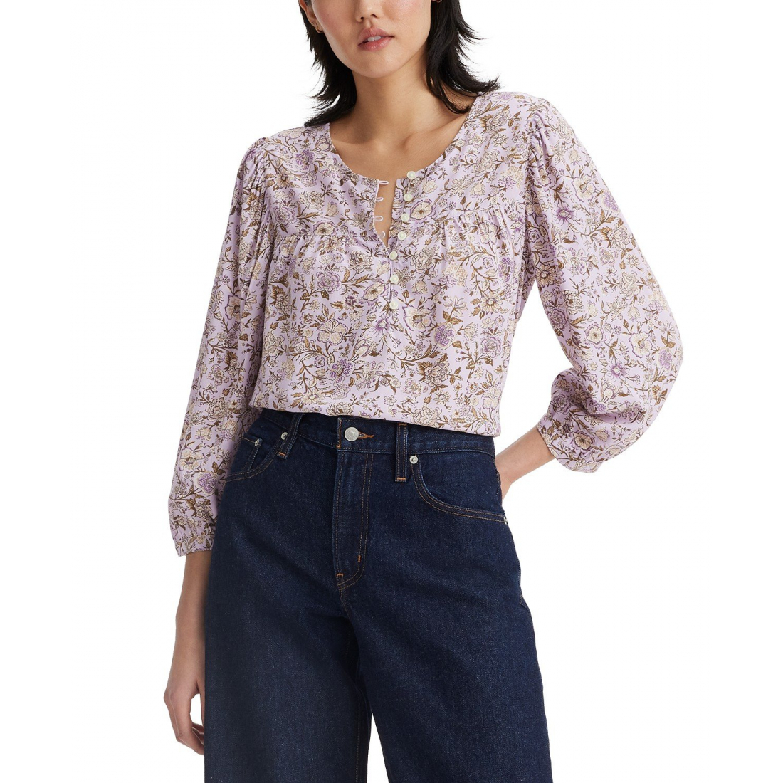 Women's 'Halsey' 3/4 Sleeve Blouse