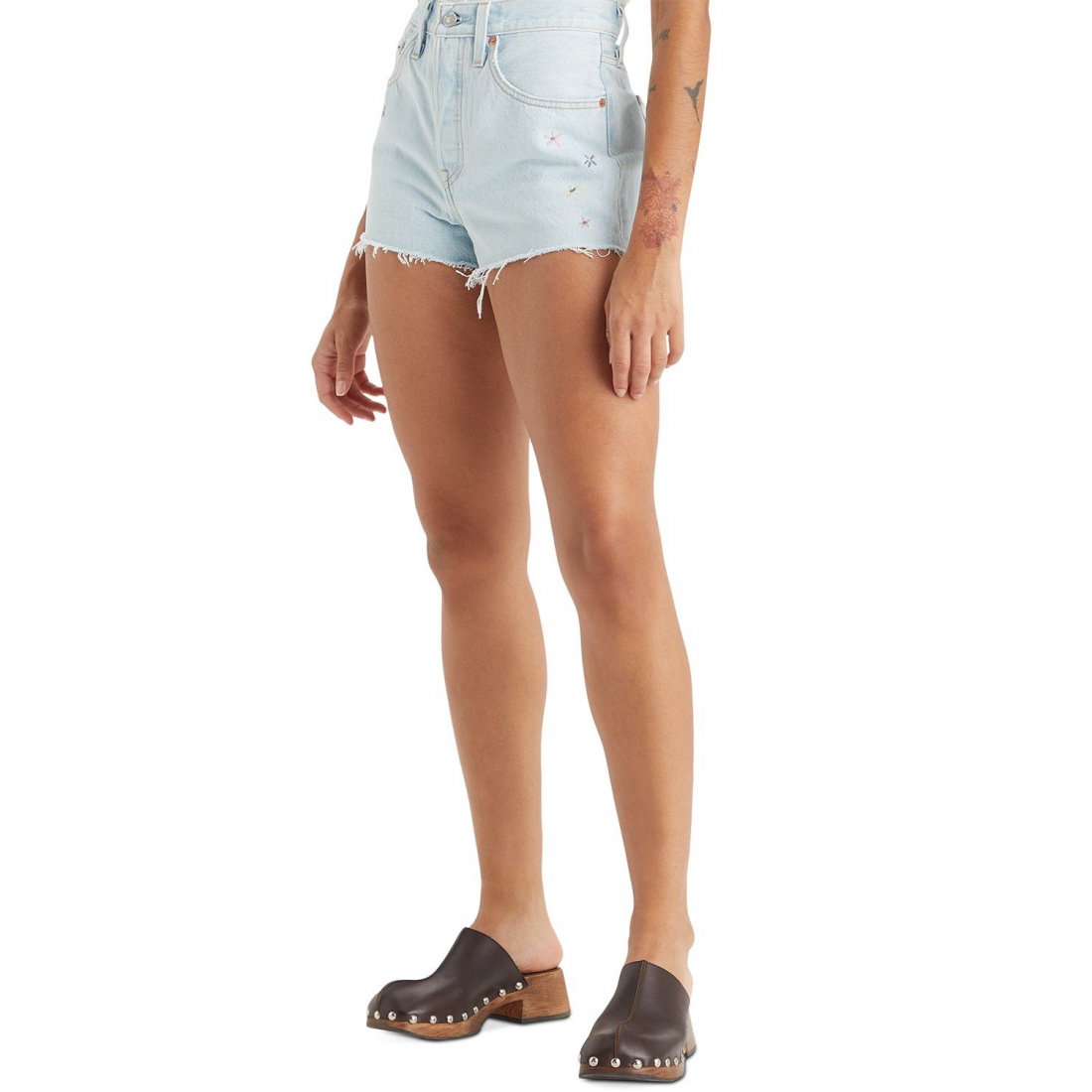 Women's '501 Button Fly Cotton' Denim Shorts