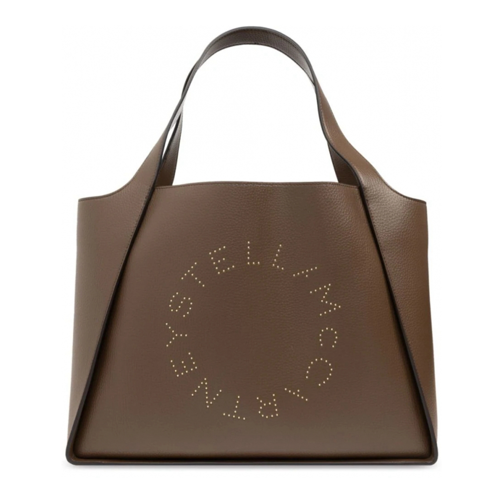 'Logo-Perforated' Tote Handtasche für Damen