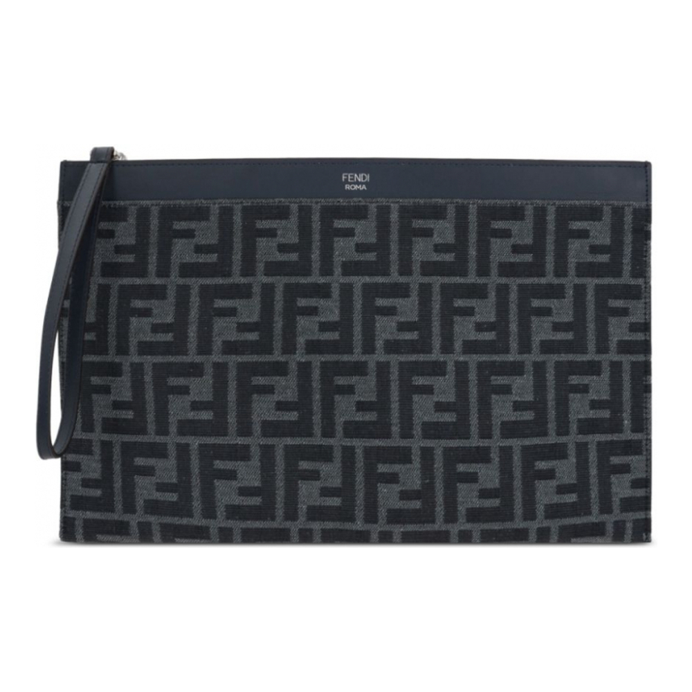 'Jacquard Logo' Clutch für Herren