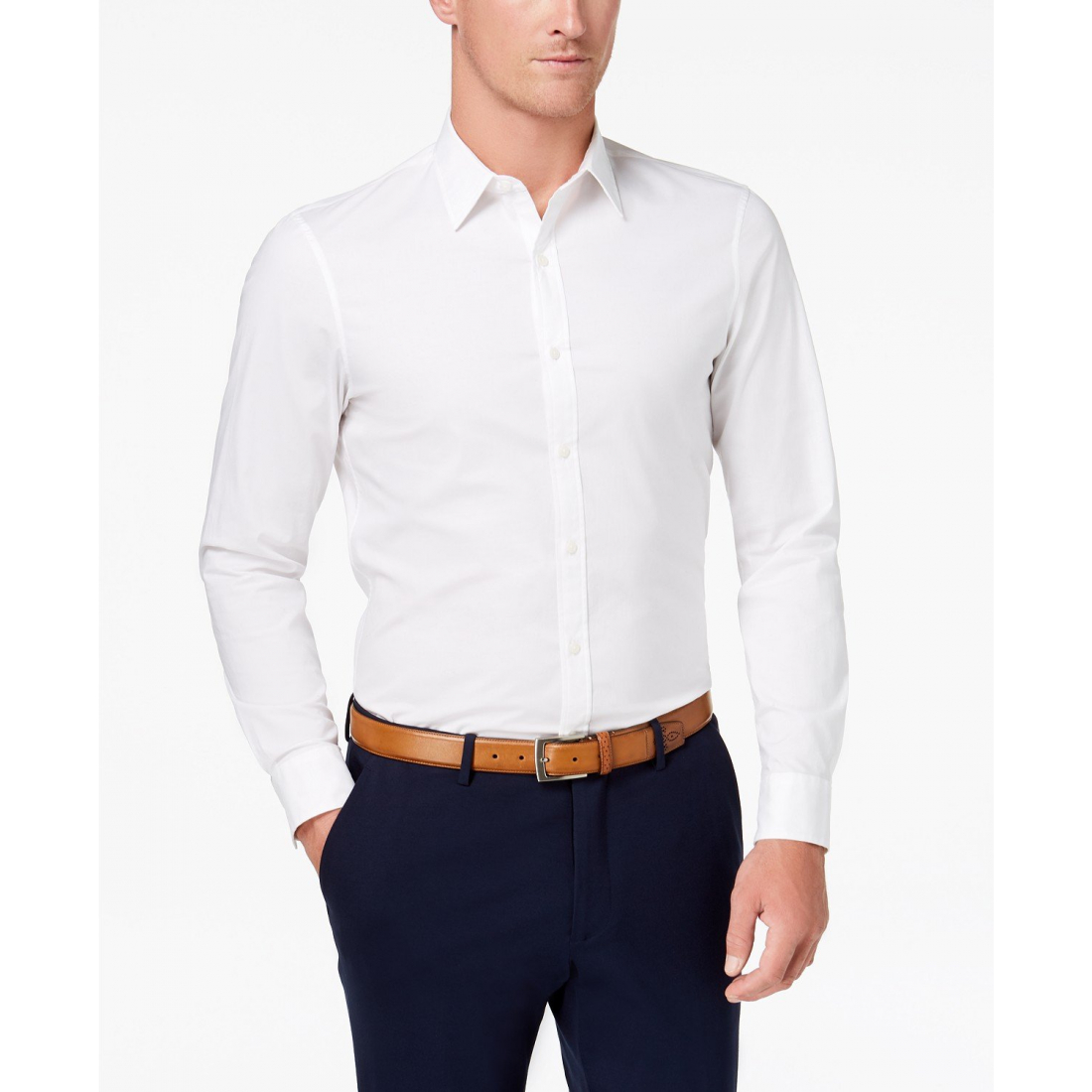 Chemise 'Stretch Button-Front' pour Hommes