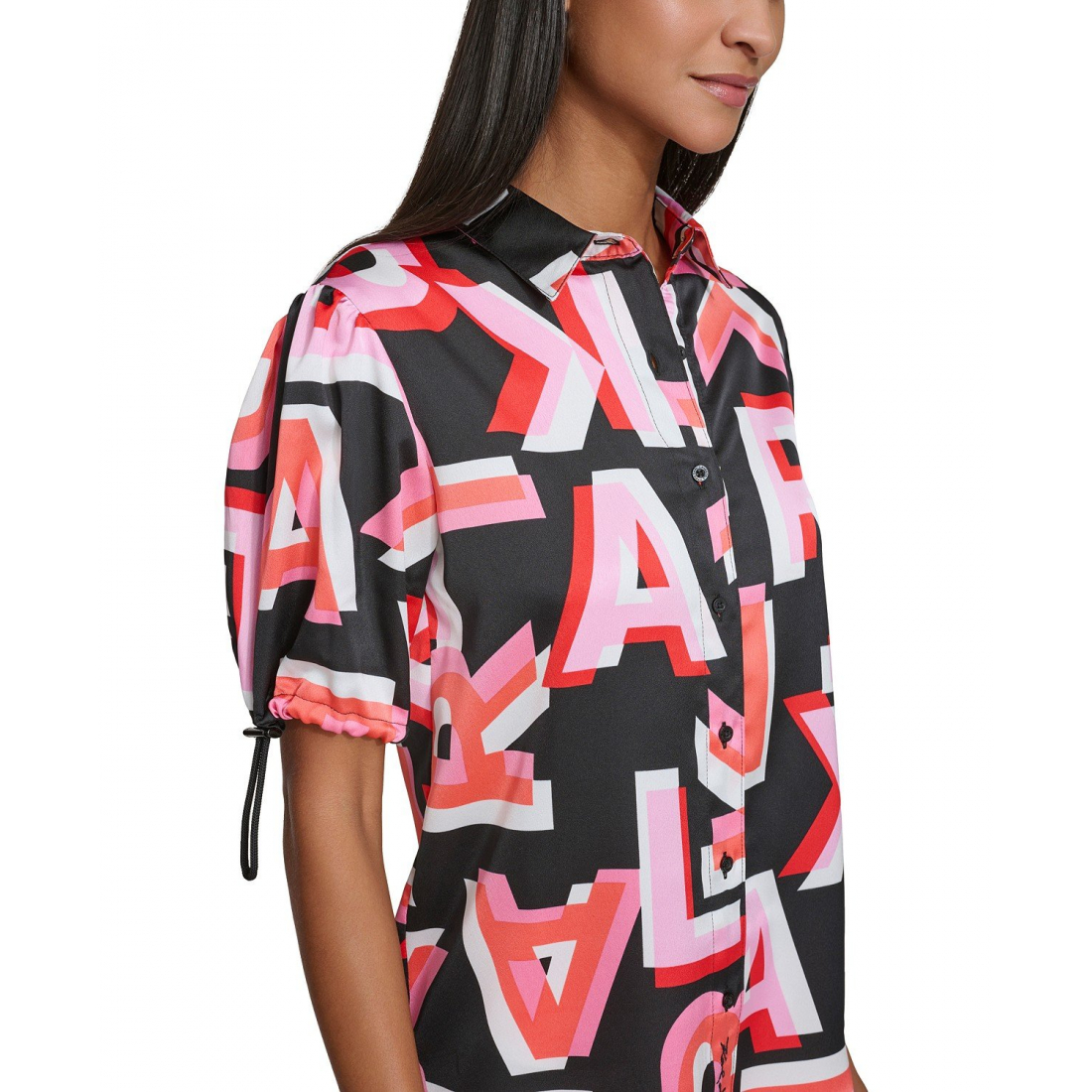 Chemise 'Printed Bungee-Sleeve' pour Femmes