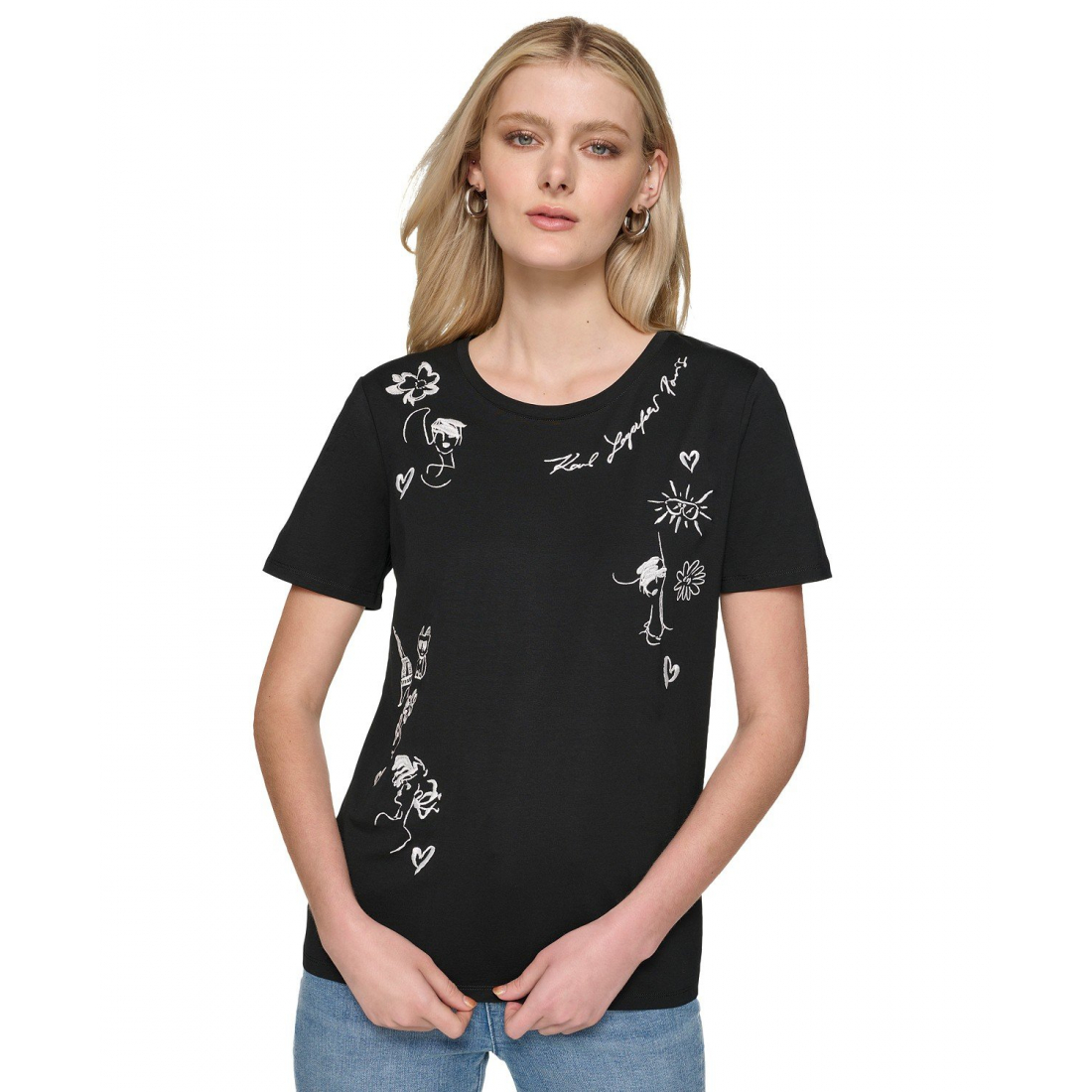 Women's 'Embroidered' T-Shirt