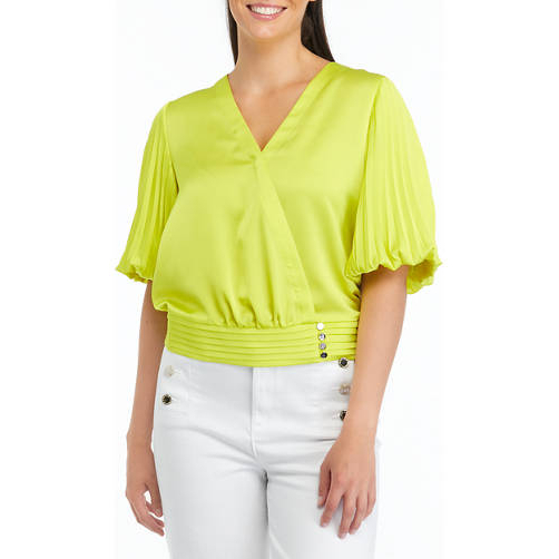 Blouse 'Elbow Sleeve Surplice' pour Femmes