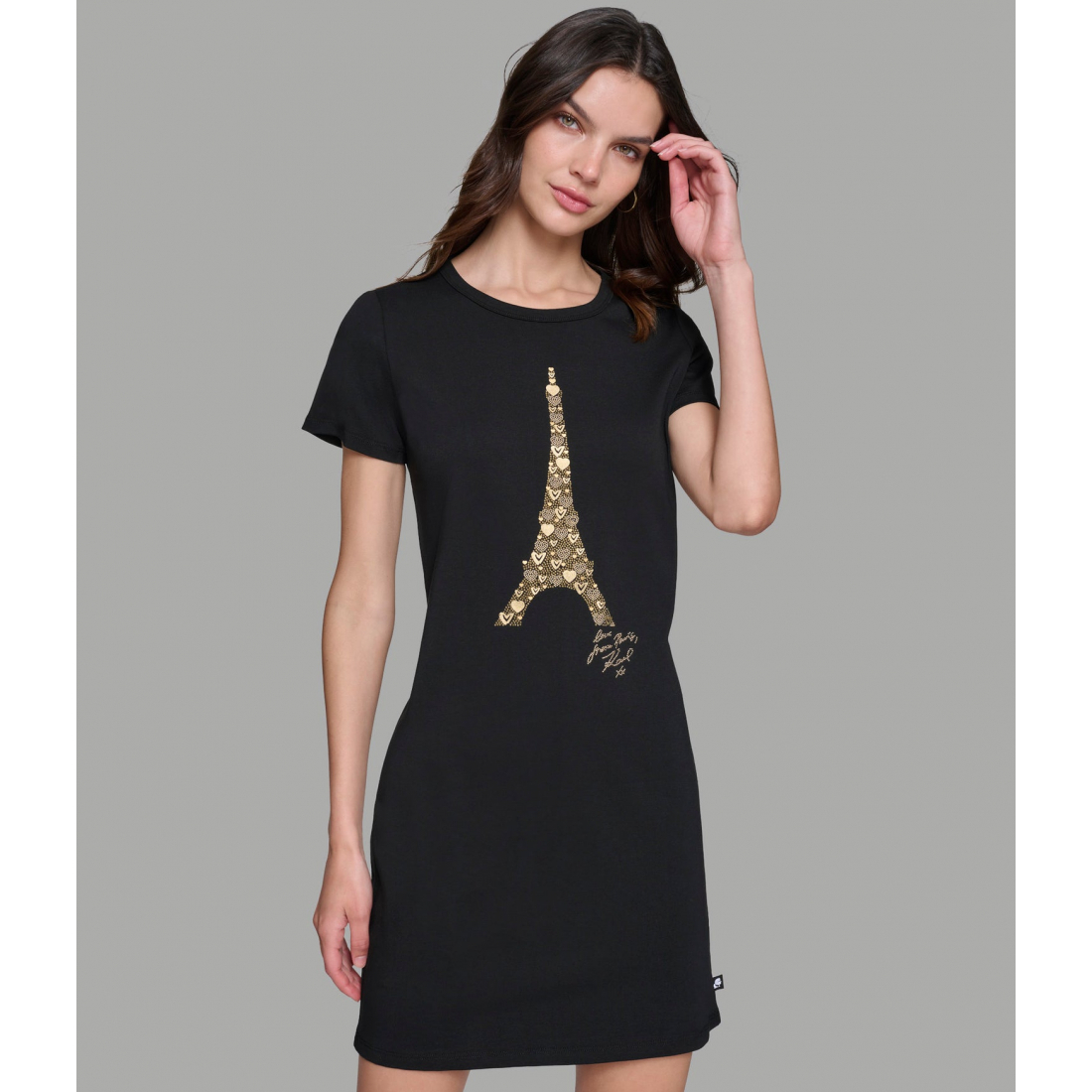 Robe T-shirt 'Eiffel Tower' pour Femmes