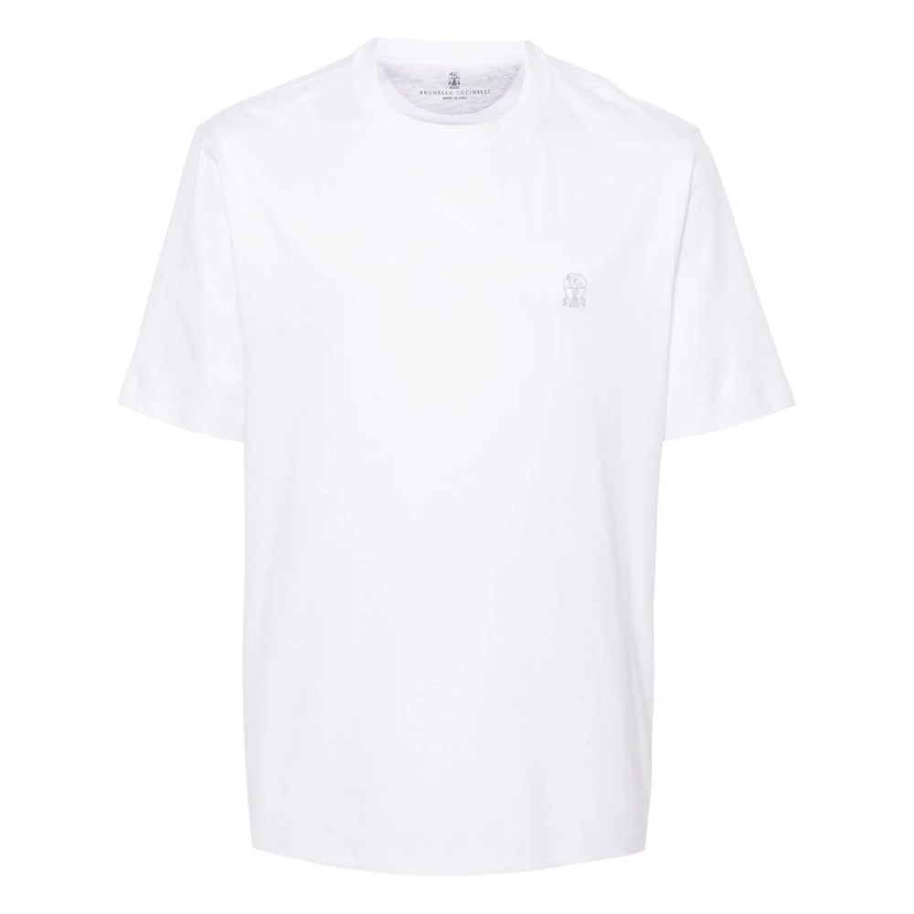 T-shirt 'Logo-Embroidered' pour Hommes