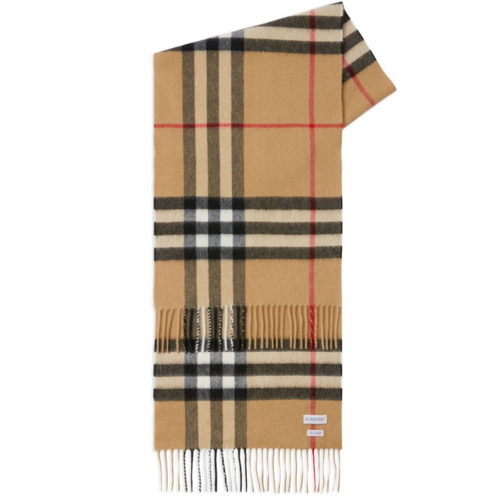 Men's 'Check' Wool Scarf