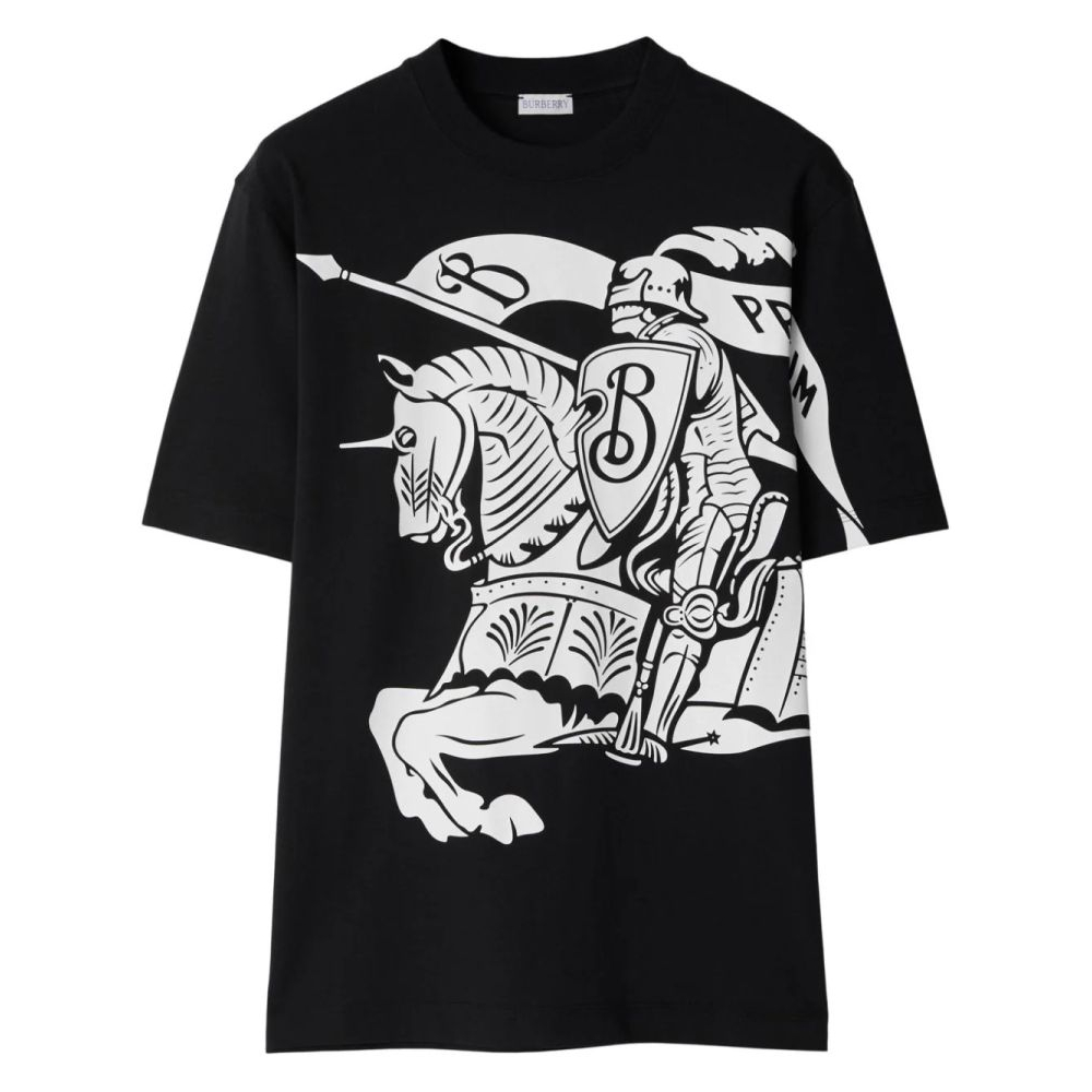 'Equestrian Knight-Print' T-Shirt für Herren