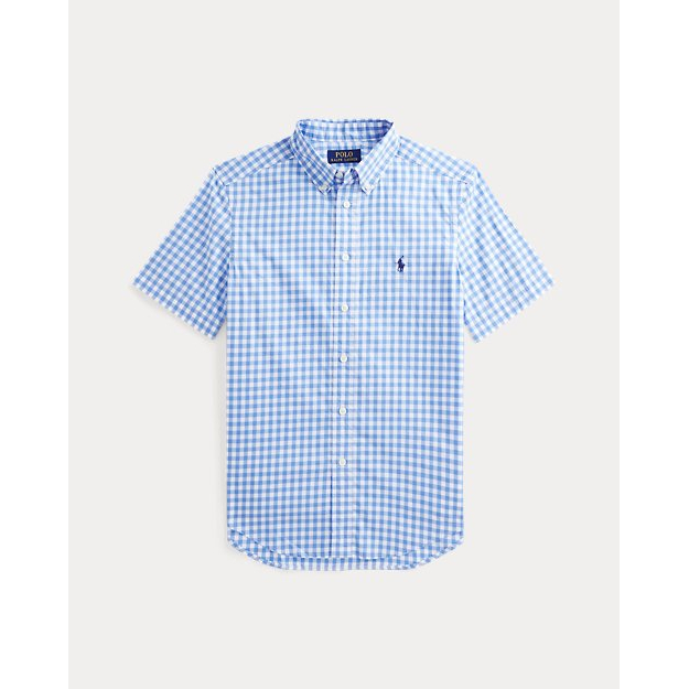 Chemise à manches courtes 'Gingham Poplin' pour Grands garçons