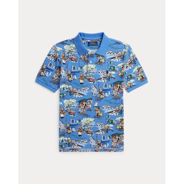 Polo 'Polo Bear Paris-Print Mesh' pour Grands garçons