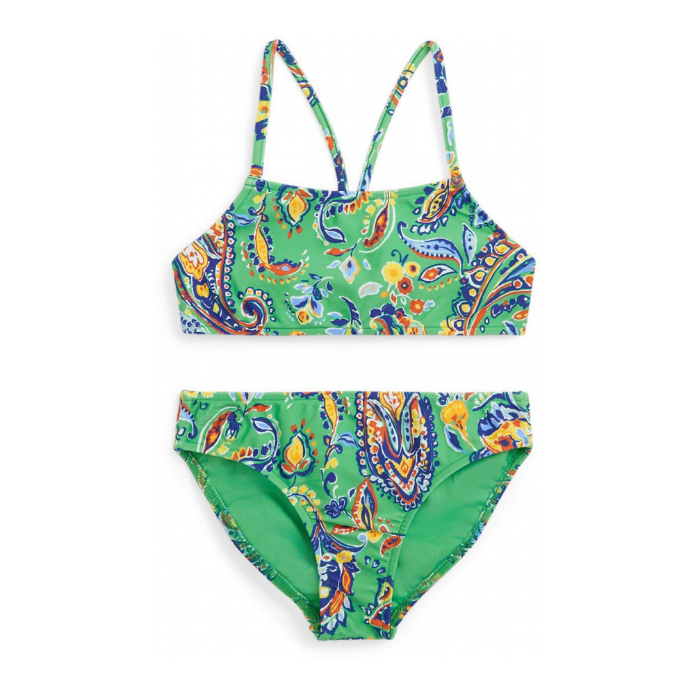 Toddler & Little Girl's 'Paisley-Print Two-Piece' Swimsuit