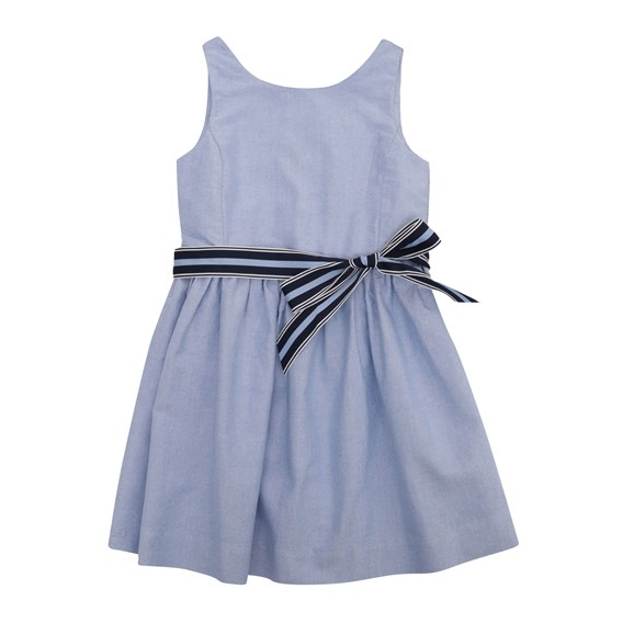 Little Girl's 'Cotton Oxford' Dress
