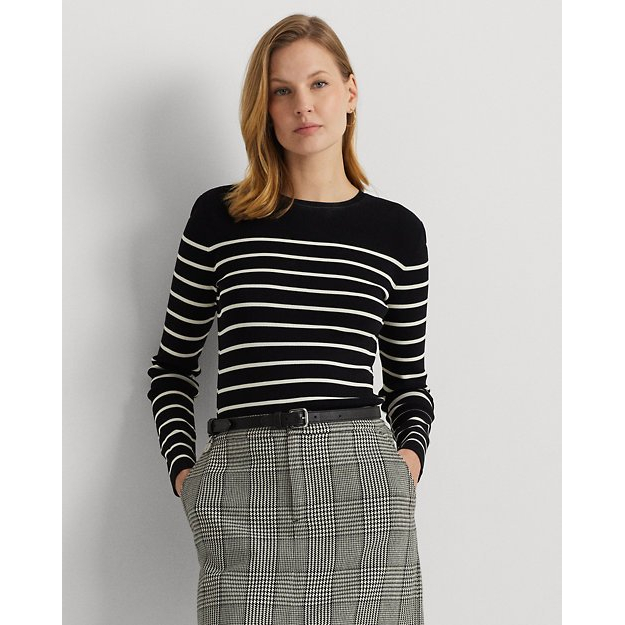 'Striped Crewneck' Pullover für Damen