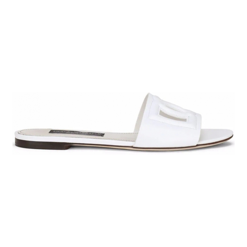 Women's 'Millennials Logo' Flat Sandals