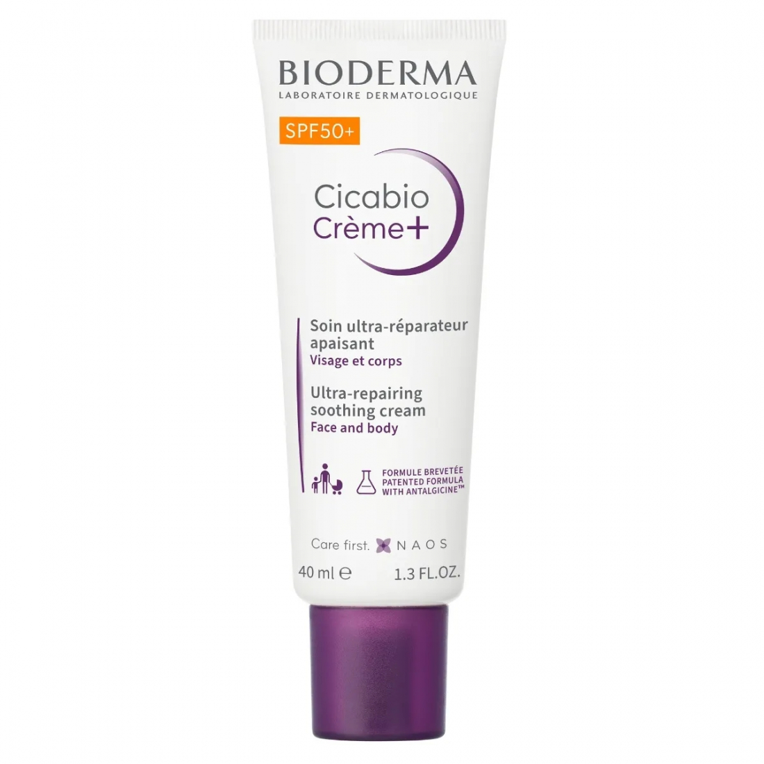 Cicabio Crème+ Spf50+ Soin Ultra-Réparateur Apaisant - 40 ml