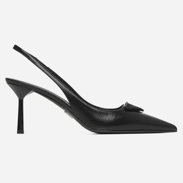 'Logo' Pumps mit Fersenriemen für Damen