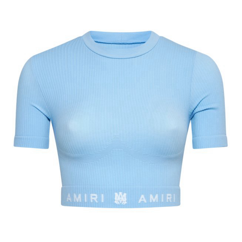 'Ribbed Seamless' Crop Top für Damen