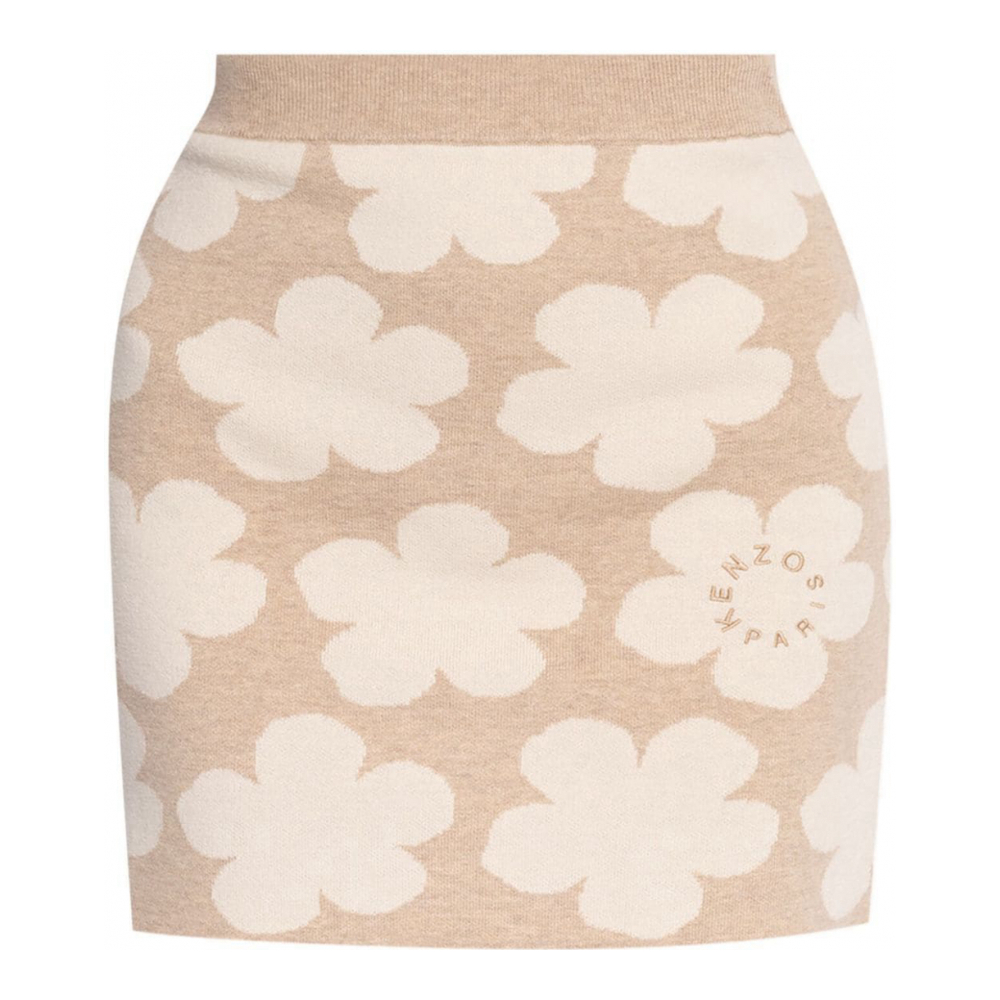 Women's 'Floral Intarsia' Mini Skirt