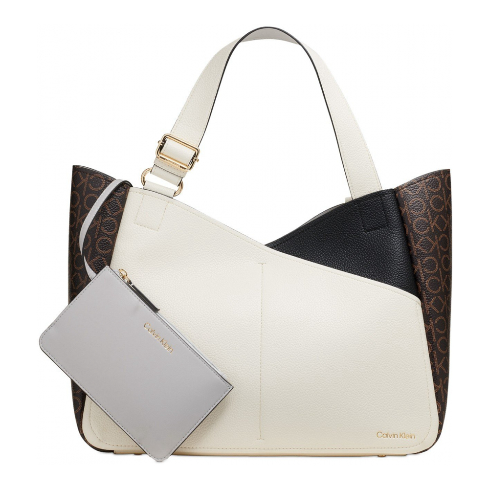 Sac Cabas 'Zoe Large Colorblock Monogram' pour Femmes