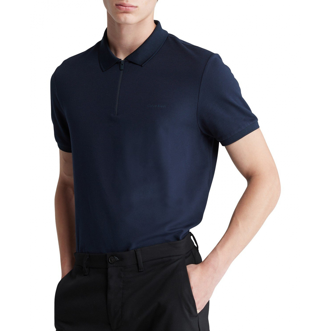 'Athletic Tech Zip Polo Shirt' pour Hommes