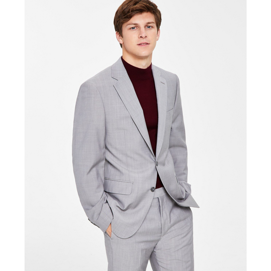 Men's 'Slim-Fit Wool-Blend Stretch' Suit Jacket