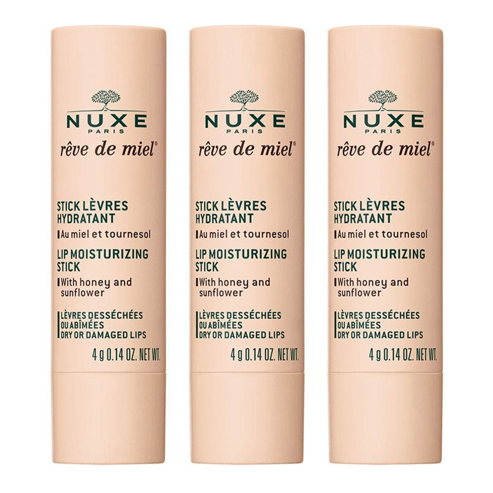 Rêve de Miel® Stick lèvres hydratant - 4 g, 3 Pièces