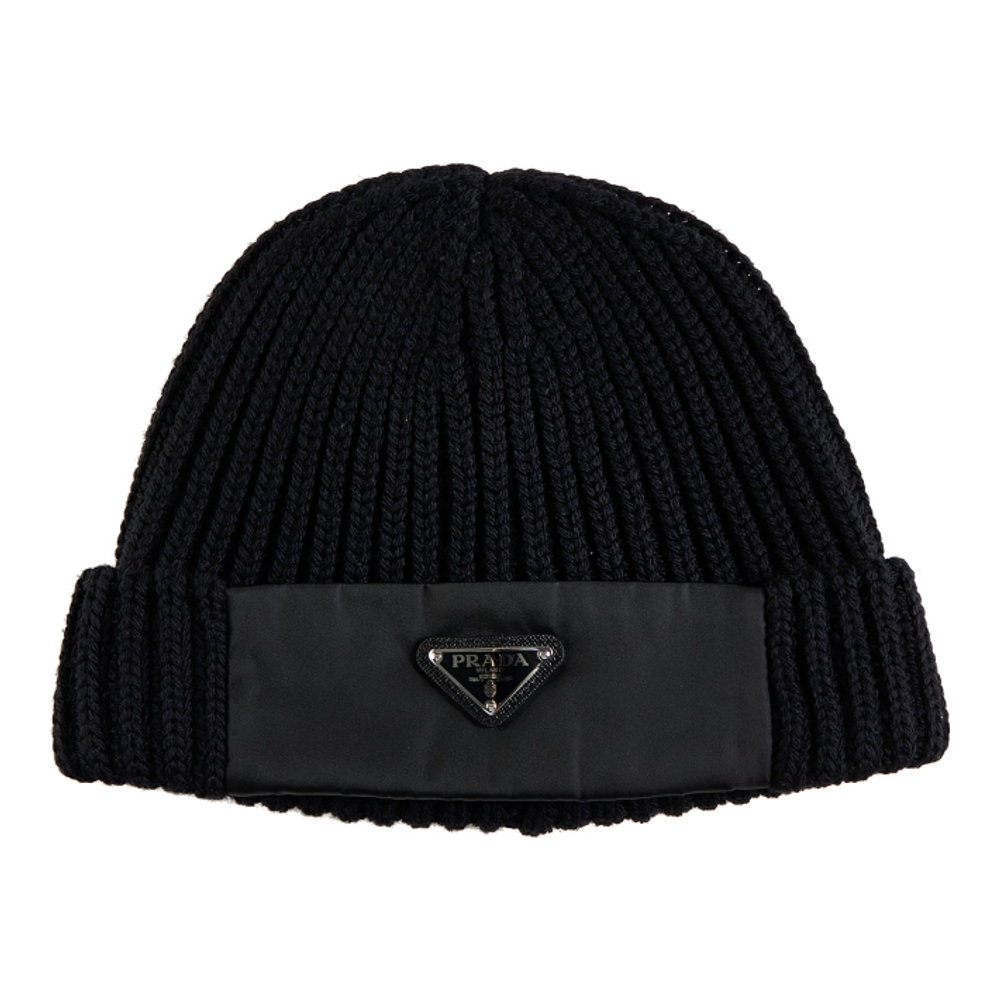 Men's 'Logo-Plaque' Beanie