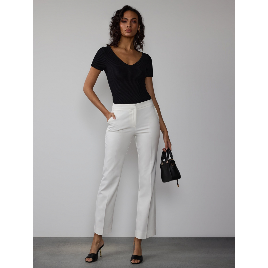 Women's 'Essential High Rise Straight Leg Classic' Suit Trousers