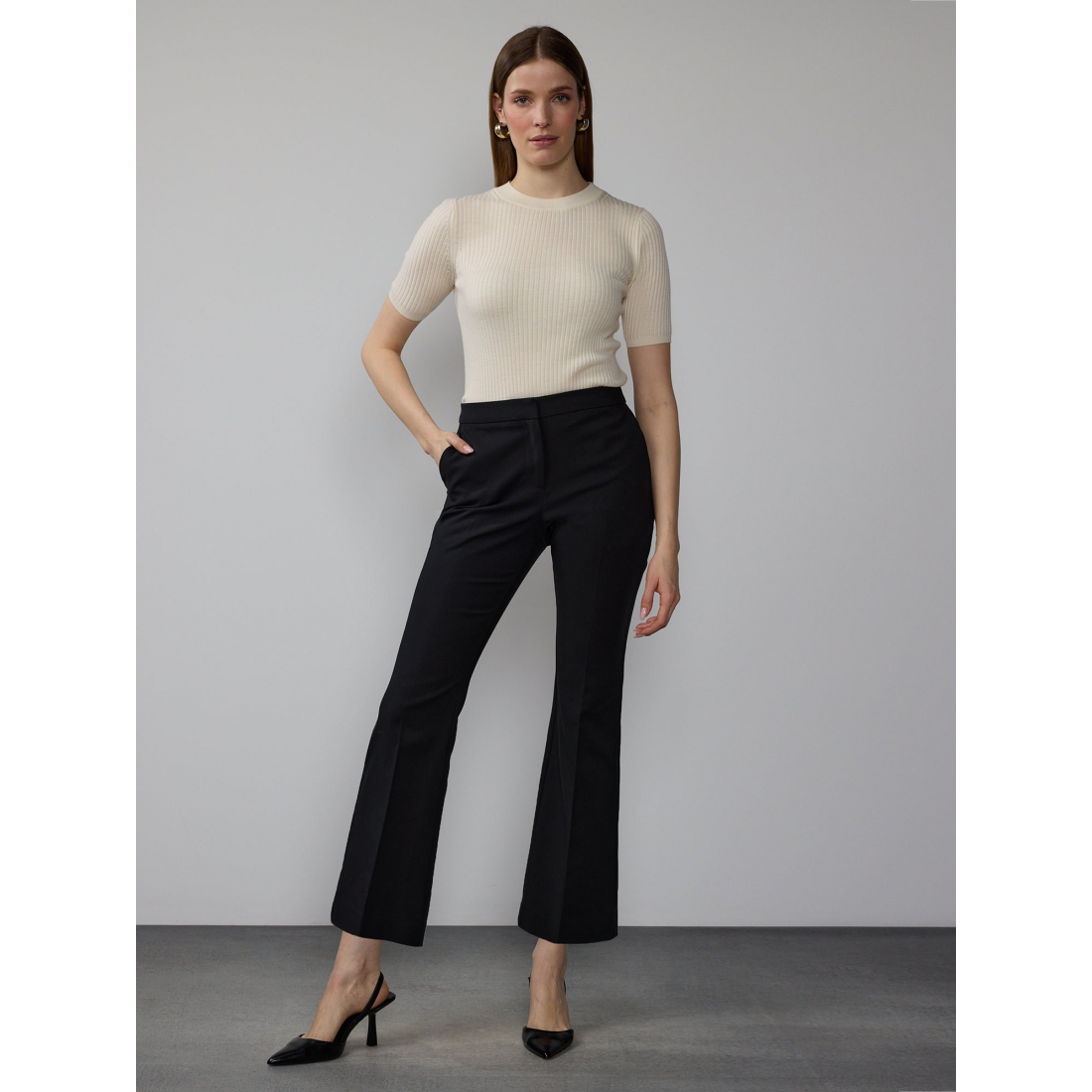 Pantalon 'Curvy High Rise Bootcut' pour Femmes