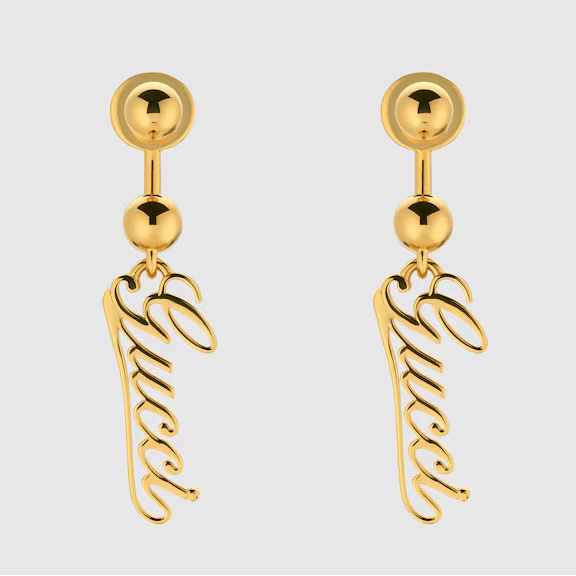 Women's 'Baule With Script' Earrings