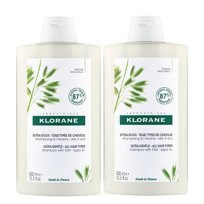 Shampoing à L'Avoine - 400 ml, 2 Pièces