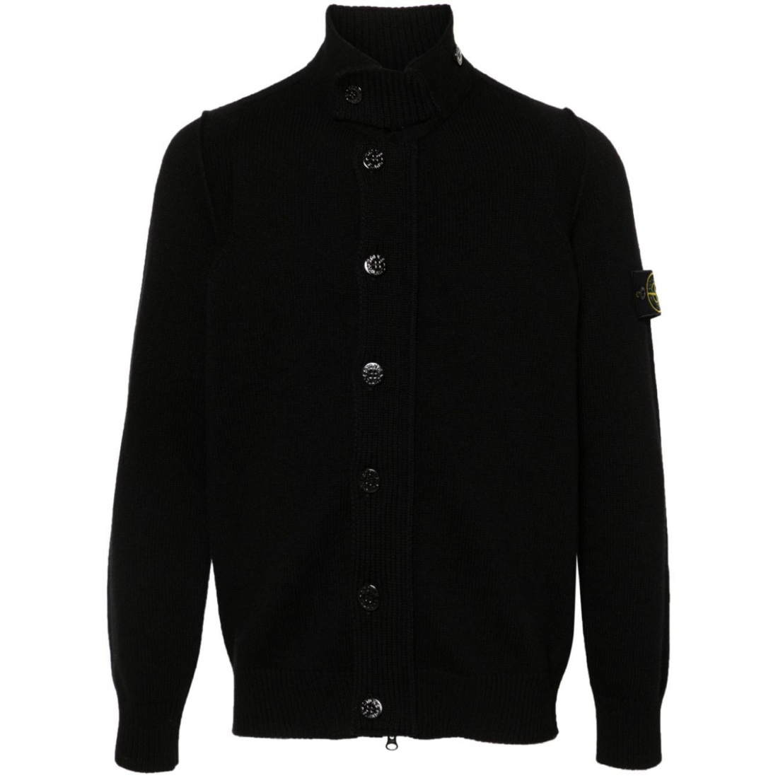 Men's 'Compass-Badge Button-Up' Cardigan