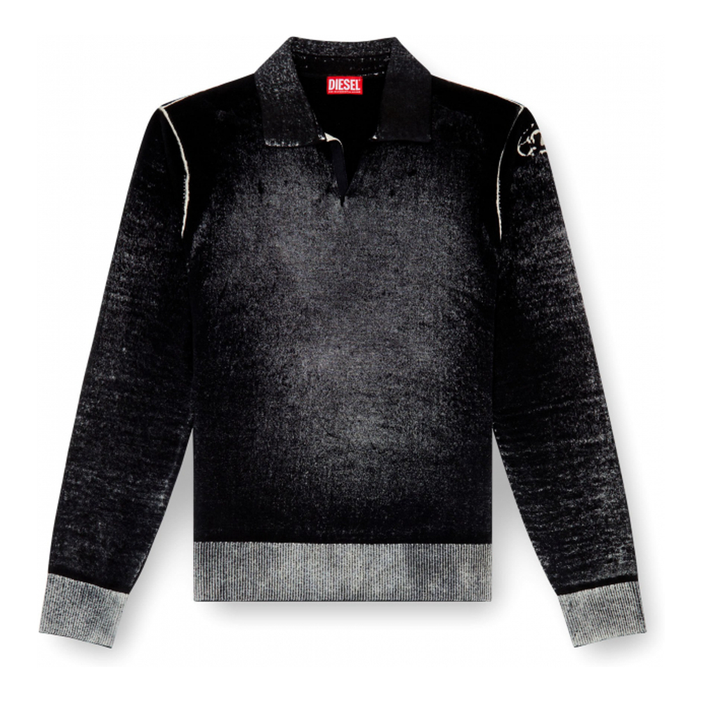 Pull 'K-Lorenzo Faded Effect Fine-Rib' pour Hommes