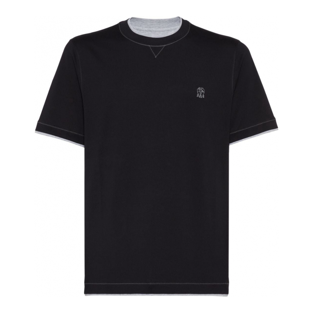 'Logo-Embroidered' T-Shirt für Herren