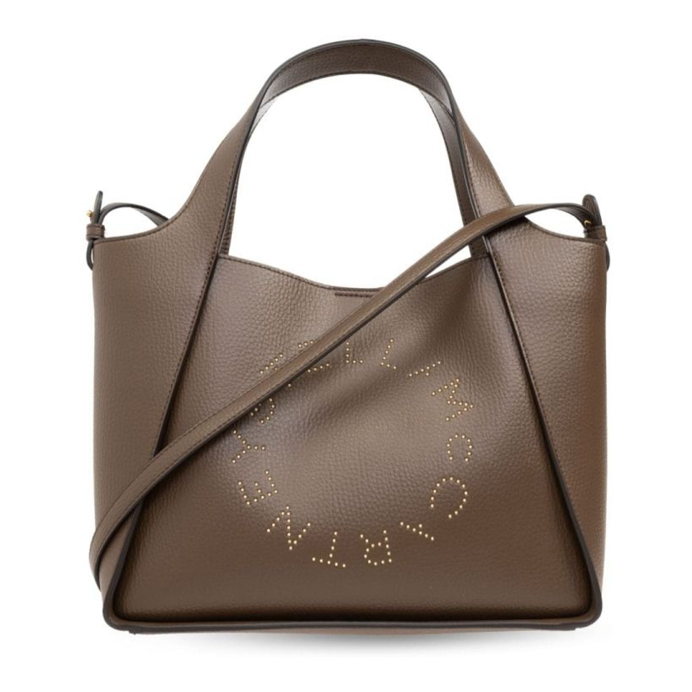 'Logo-Perforated' Tote Handtasche für Damen