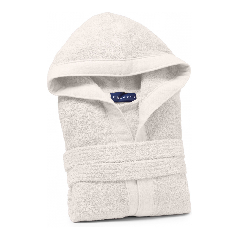 Soft Ivory Hooded Bathrobe