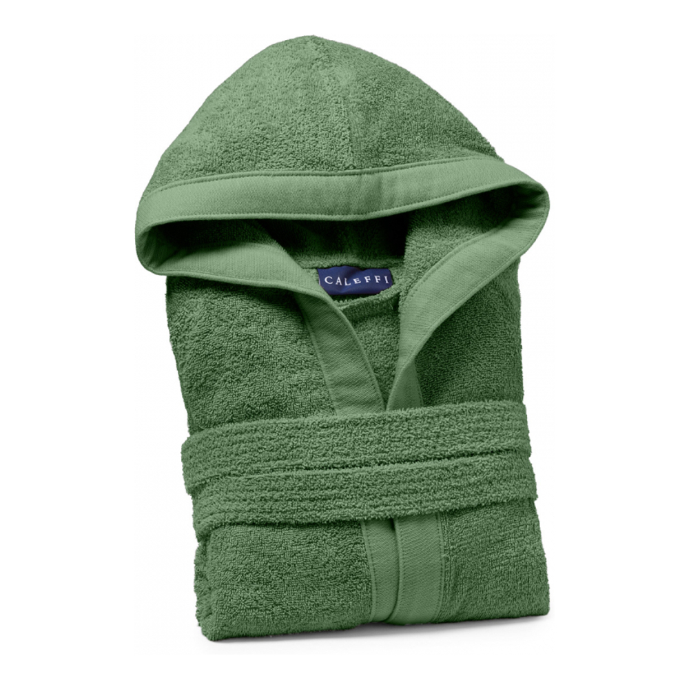 Soft Green Hooded Bathrobe