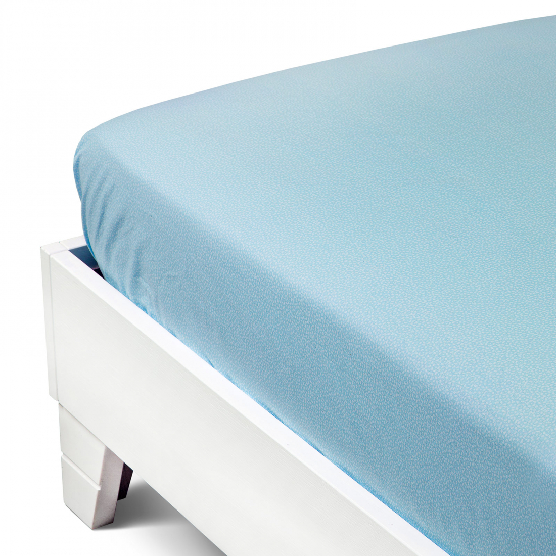 Joy Turquoise Cotton Fitted Sheet - King size bed