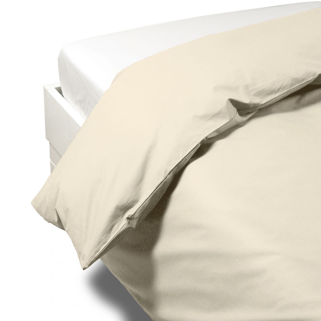 Percalle Ivory Duvet Cover - King size bed