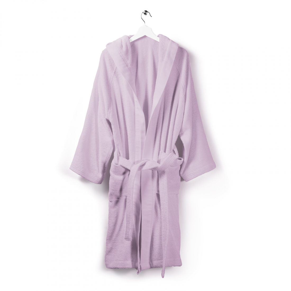 Soft Coral Hooded Bathrobe