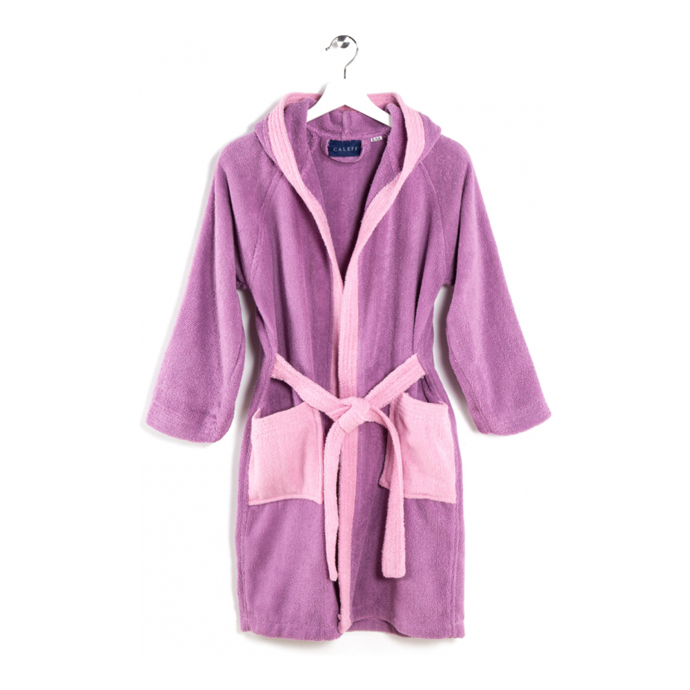 Young Ciclamino Hooded Bathrobe