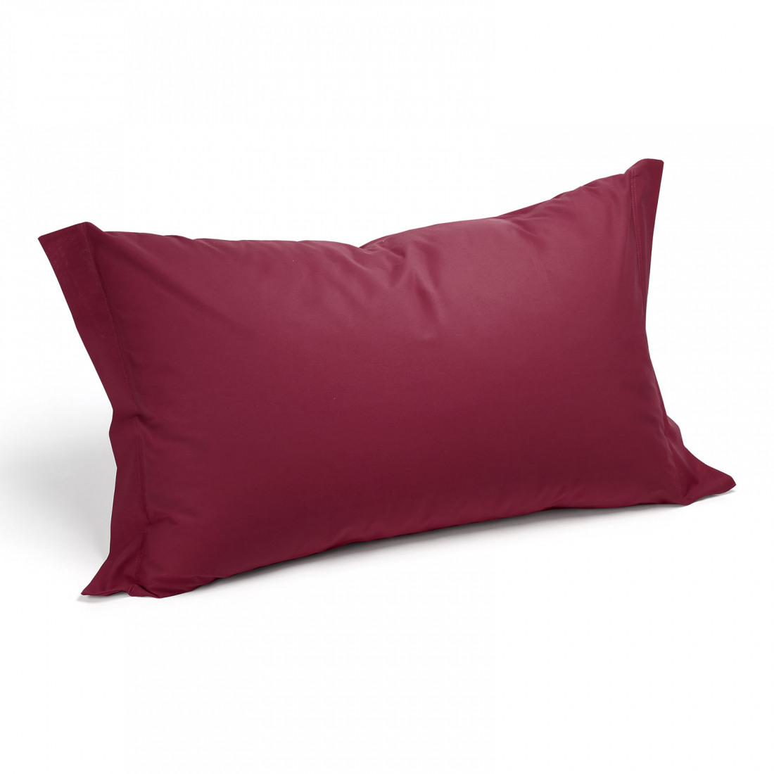 Set of Plain Burgundy Pillowcases  - 2 Pièces