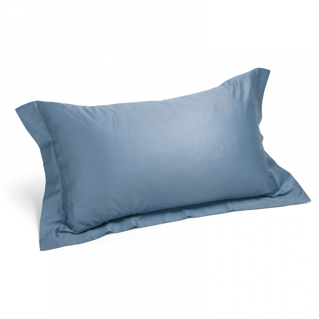 Set of Satin Blue Pillowcases  - 2 Stücke