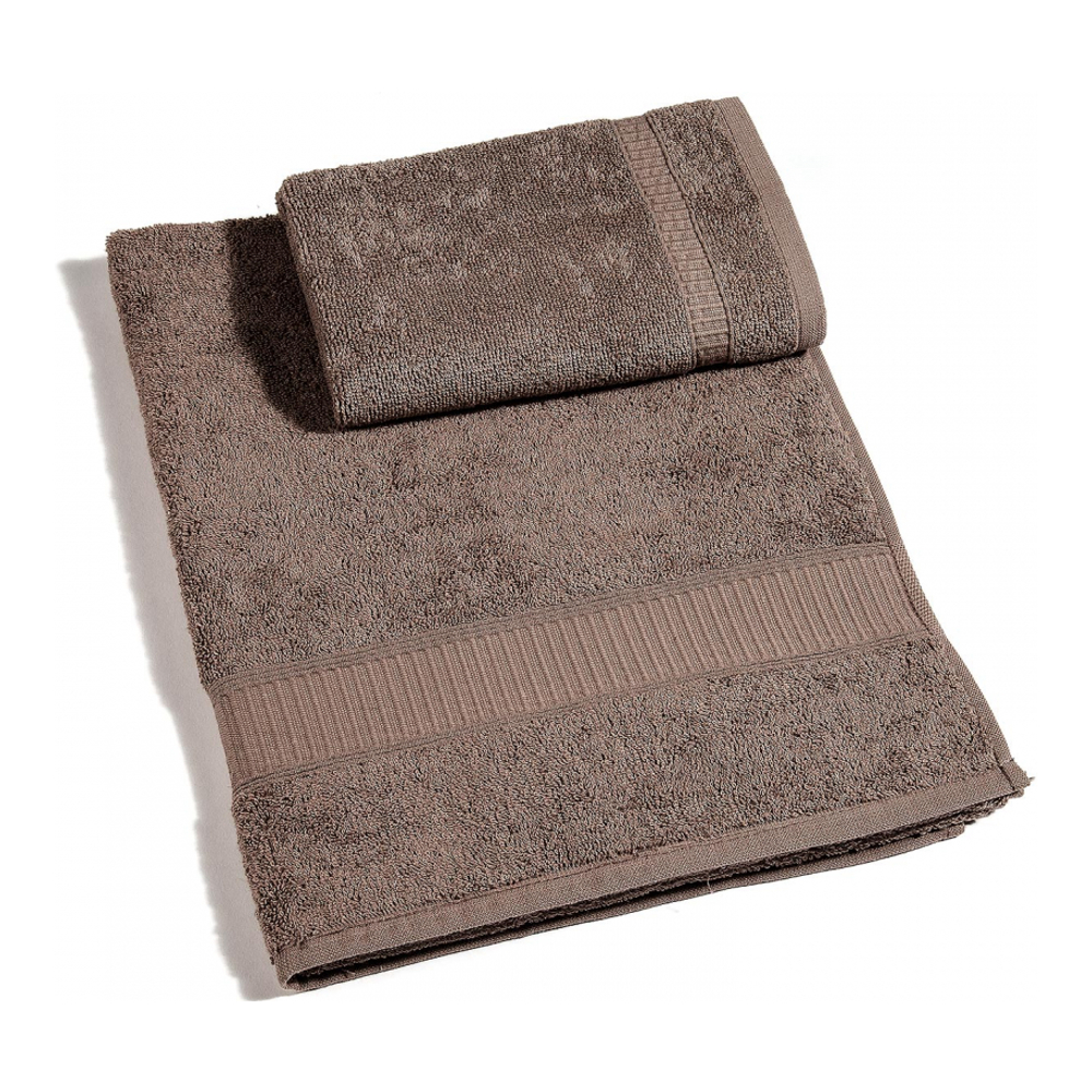 Set of Oceano Chocolat Towels  - 2 Pieces