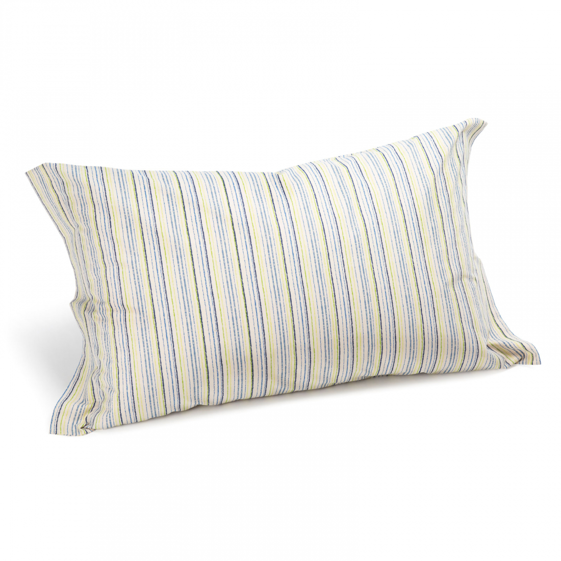 Set of Striped Blue Pillowcases  - 2 Pièces