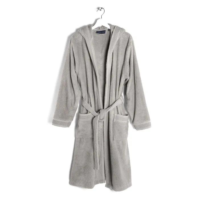 Gim Gray Hooded Bathrobe