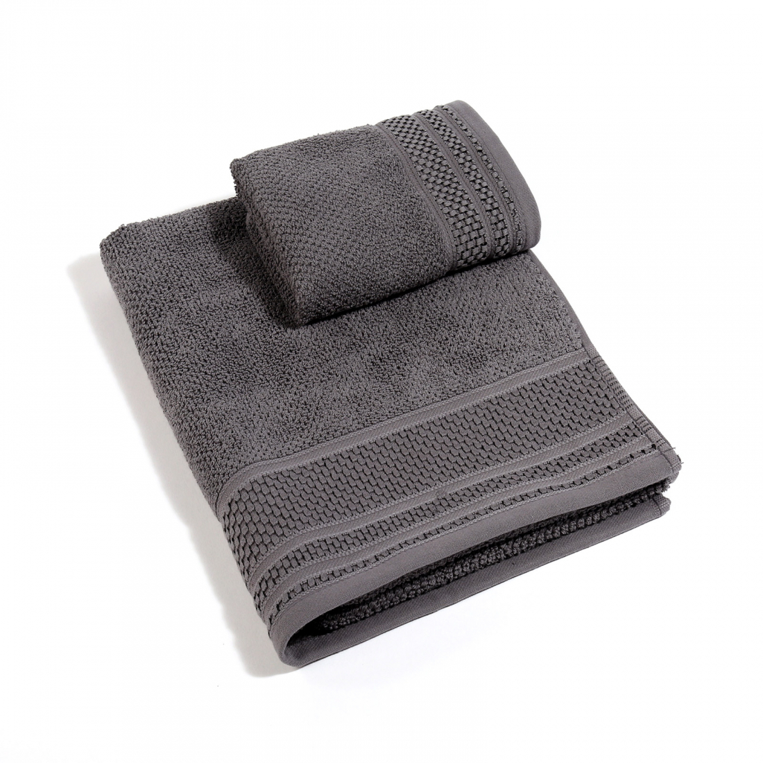 Set of Gim Anthracite Towels  - 2 Pieces